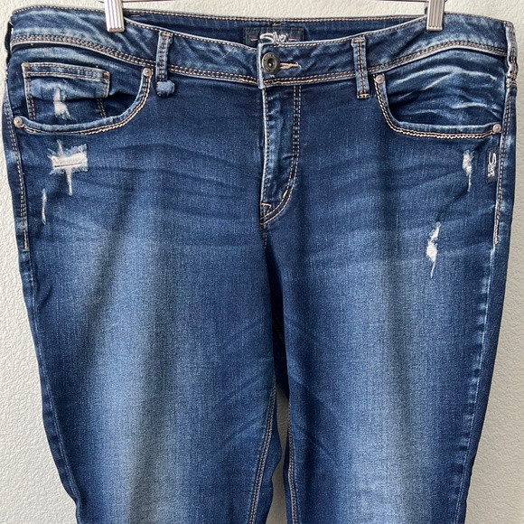 Silver Jeans - Sam Boyfriend Jeans - Size 18 Length 29 - Picture 2 of 10